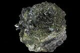 Epidote Crystal Cluster on Actinolite - Pakistan #68744-4